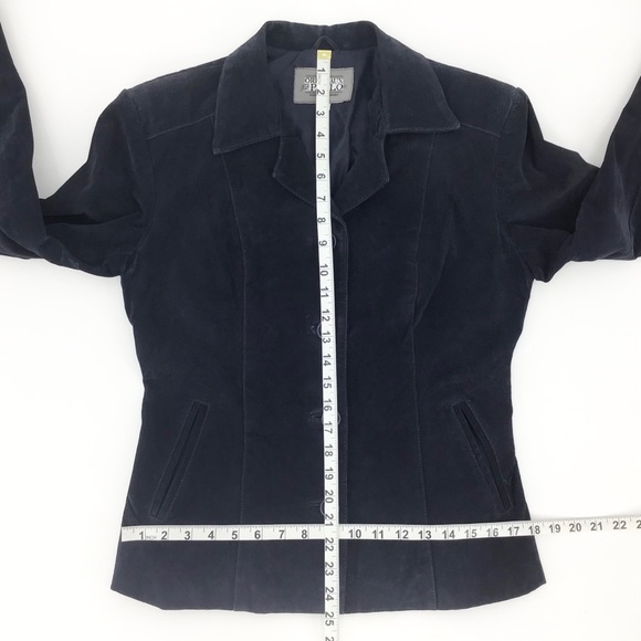 Originaux par Pablo Vintage Navy Suede Blazer, M - Picture 16 of 16